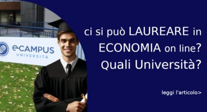 Le facoltà di Economia online sono presenti nelle telematiche riconosciute dal MIUR. eCampus Unimarconi Uninettuno Unitelma San Raffaele Unicusano Unipegaso