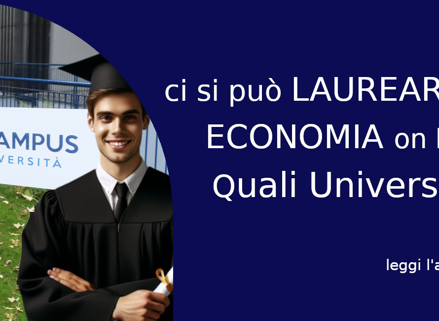 Le facoltà di Economia online sono presenti nelle telematiche riconosciute dal MIUR. eCampus Unimarconi Uninettuno Unitelma San Raffaele Unicusano Unipegaso
