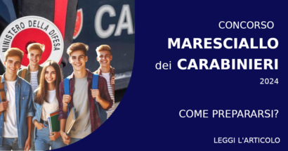 Il bando per il Concorso Marescialli dei Carabinieri 2024 è pubblicato. Ecco le informazioni e le date delle prove per 626 Allievi Marescialli dei Carabinieri.