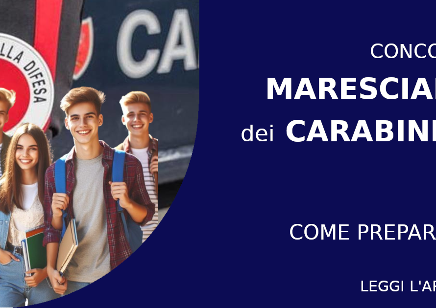 Il bando per il Concorso Marescialli dei Carabinieri 2024 è pubblicato. Ecco le informazioni e le date delle prove per 626 Allievi Marescialli dei Carabinieri.