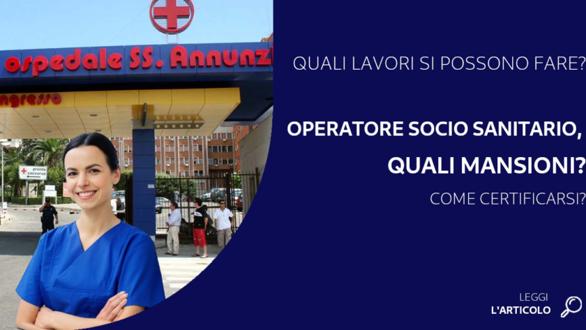 Con la qualifica OSS si può accedere ai concorsi pubblici per aziende sanitarie e in strutture di assistenza sanitaria. Anche nel privato facendo assistenza.