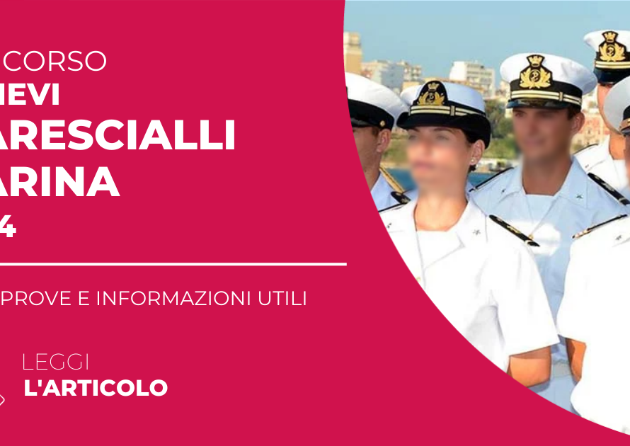 È giunto il momento tanto atteso: il bando per il Concorso Maresciallo Marina Militare 2024 è finalmente disponibile sul Portale InPA e l'iscrizione sarà aperta fino al 24 Maggio 2024.