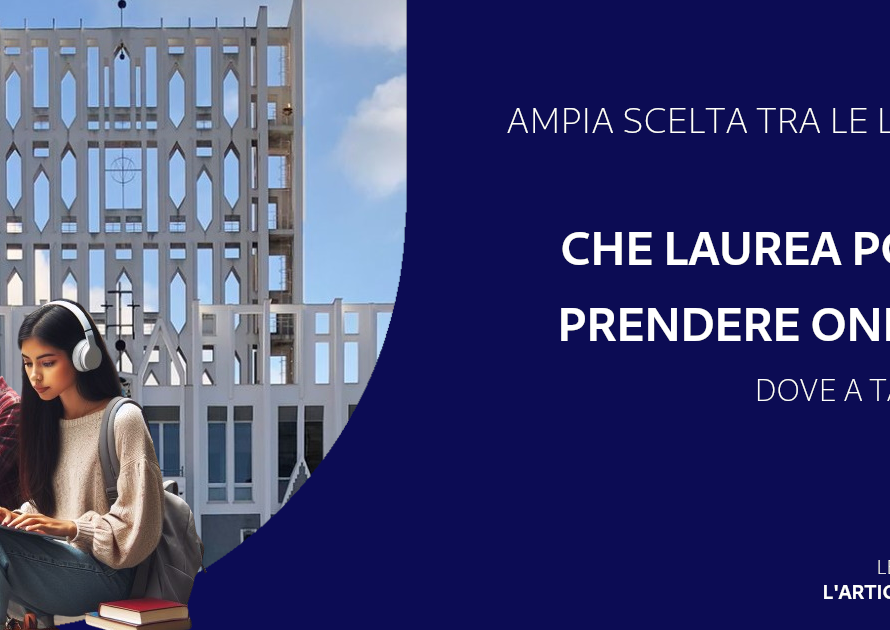 Le Lauree da prendere online sono Ingegneria, Psicologia, Giurisprudenza, Scienze Motorie, Lingue, Lettere, Filosofia, Archeologia, Scienze Biologiche ecc