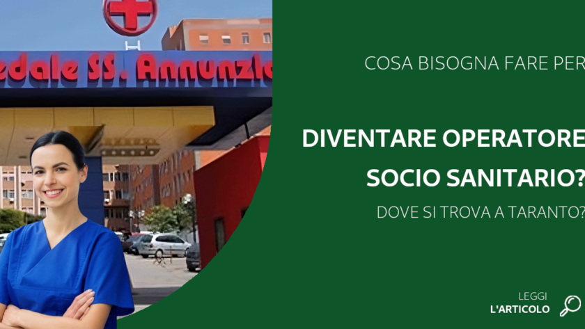 In Puglia, è necessario seguire un corso di formazione specifico per diventare Operatore Socio Sanitario. Il corso è della durata di 1.000 ore.