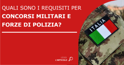 I requisiti per partecipare ai concorsi militari e delle forze di polizia possono variare. Tuttavia, ci sono criteri comuni che devono essere soddisfatti.