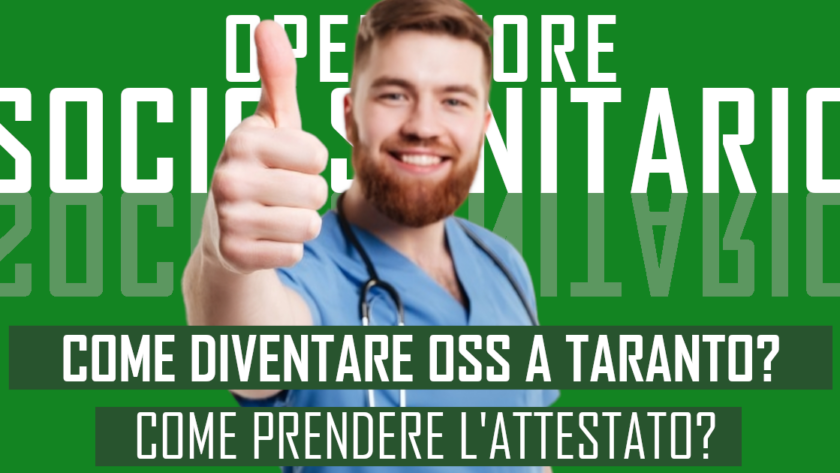 Per diventare OSS a Taranto serve l'attestato di qualifica professionale. Questo corso è regolarmente autorizzato dalla Regione Puglia.