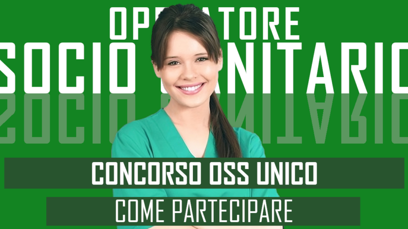 La Regione Campania ha avviato il concorso unico per OSS per titoli ed esami. Homines Novi ti offre un corso OSS a Taranto.