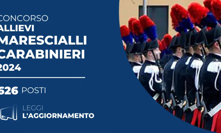Questo concorso permette l'ammissione al 15° Corso Triennale per 626 Allievi Marescialli del ruolo Ispettori dell'Arma dei Carabinieri.