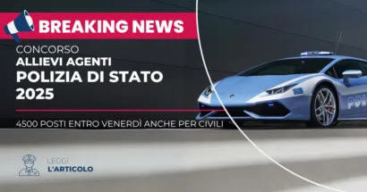 Il nuovo Concorso Agenti Polizia 2025 è una delle opportunità più attese dell’anno. Sono ben 4500 i posti messi a bando.
