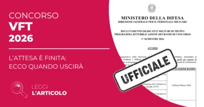 Per il contingente ordinario, incluse le specializzazioni ATPI e SAGF, sono previste prove obbligatorie e facoltative.