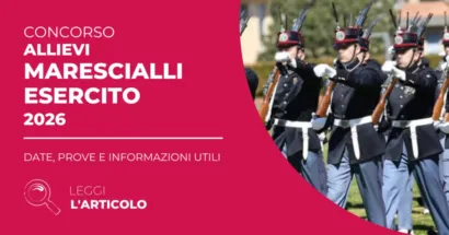 Il Concorso Maresciallo Esercito 2026 rappresenta un’opportunità concreta per entrare nelle Forze Armate e costruire una carriera solida.