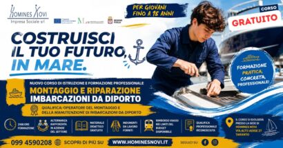 Homines Novi, Impresa Sociale srl, presenta il nuovo corso triennale di Istruzione e Formazione Professionale dedicato alla cantieristica navale.