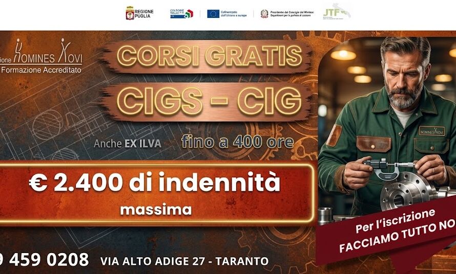 La provincia di Taranto vive una fase economica delicata in cui molti lavoratori affrontano la sospensione dell'attività lavorativa
