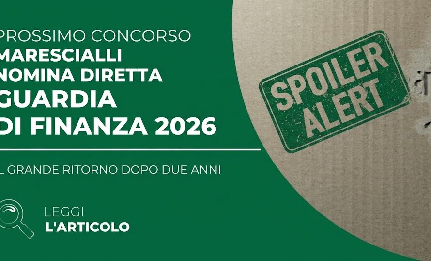 La notizia dell'imminente uscita concorso guardia di finanza ha riacceso l'entusiasmo di migliaia di giovani che desiderano entrare nell'Arma