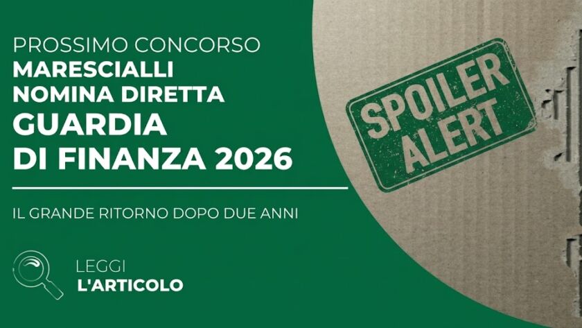 La notizia dell'imminente uscita concorso guardia di finanza ha riacceso l'entusiasmo di migliaia di giovani che desiderano entrare nell'Arma